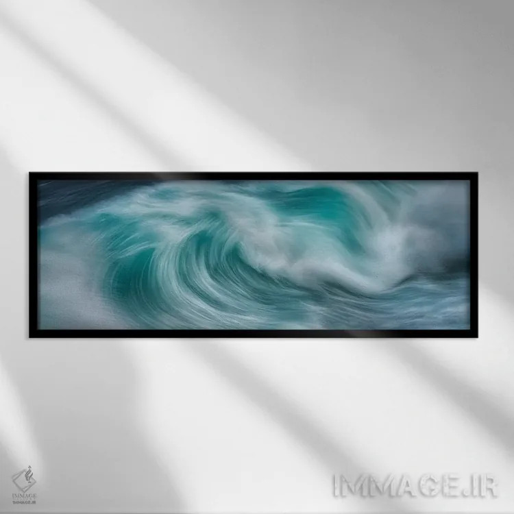 تابلو قدرت موج اثر دنیس فراتس - نمای قابدار مشکی