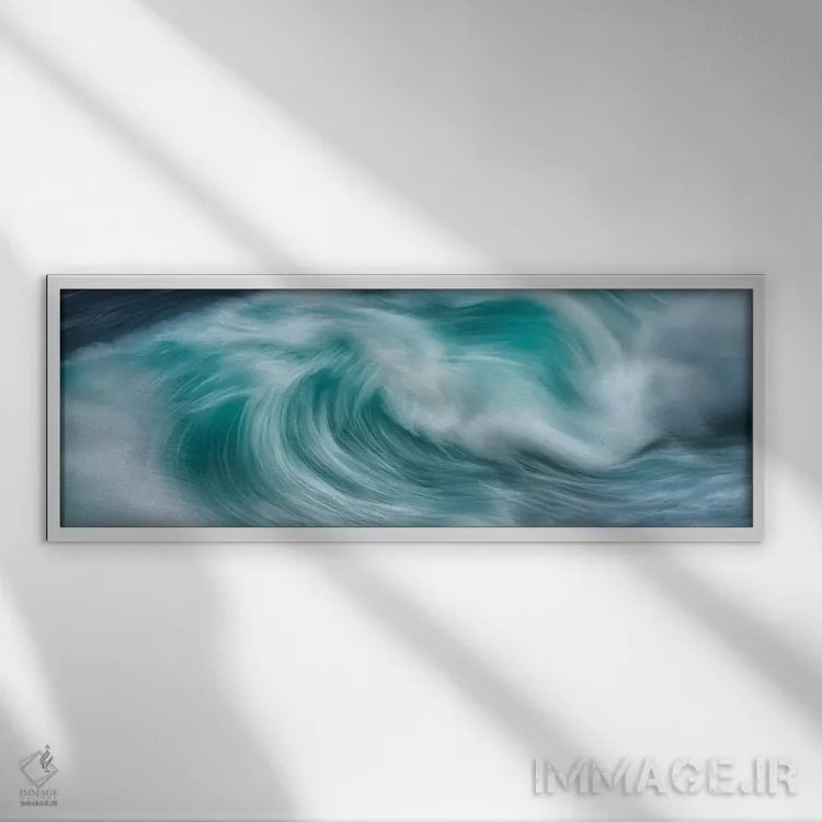 تابلو قدرت موج اثر دنیس فراتس - نمای قابدار سفید