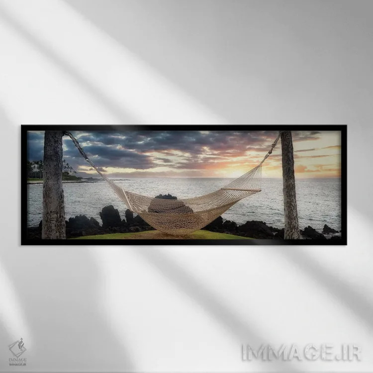 تابلو ننو گرمسیری اثر دنیس فراتس - نمای قابدار مشکی