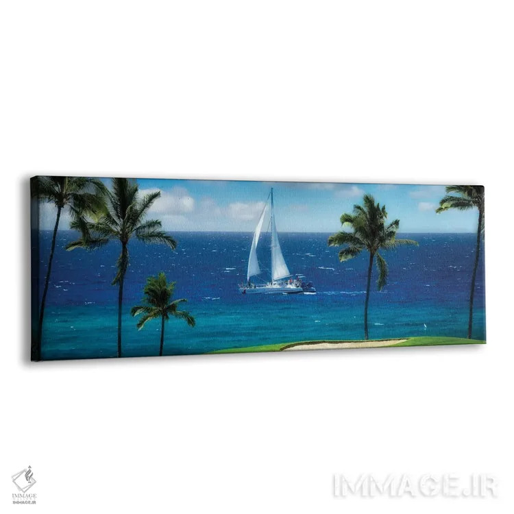 تابلو قایقرانی گرمسیری II اثر دنیس فراتس - نمای پرسپکتیو محصول