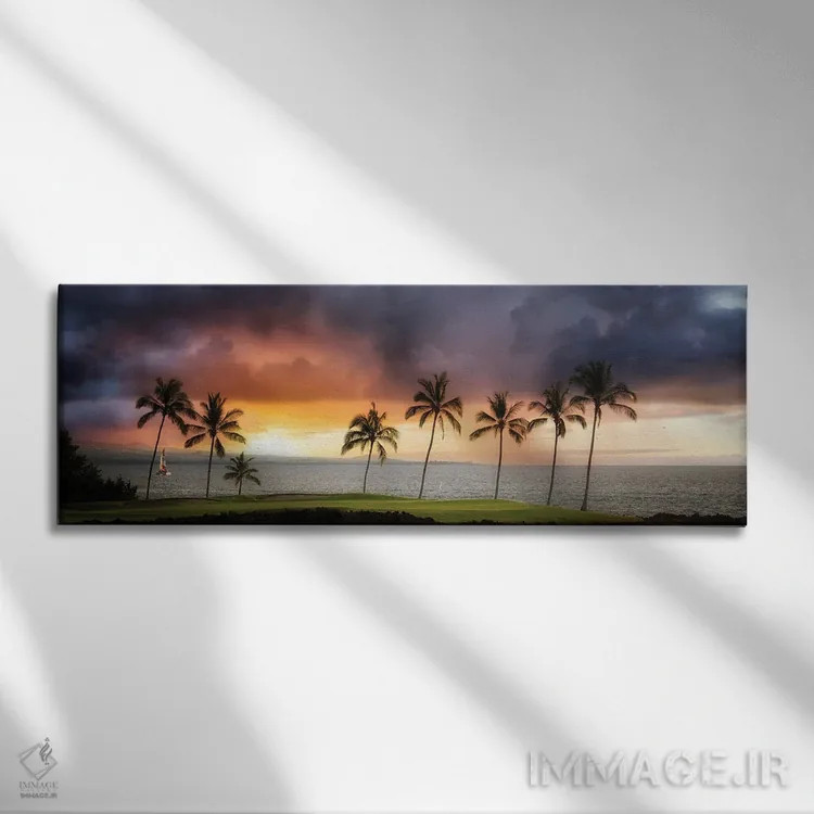 تابلو غروب هاوایی II اثر دنیس فراتس - نمای روبهرو روی دیوار