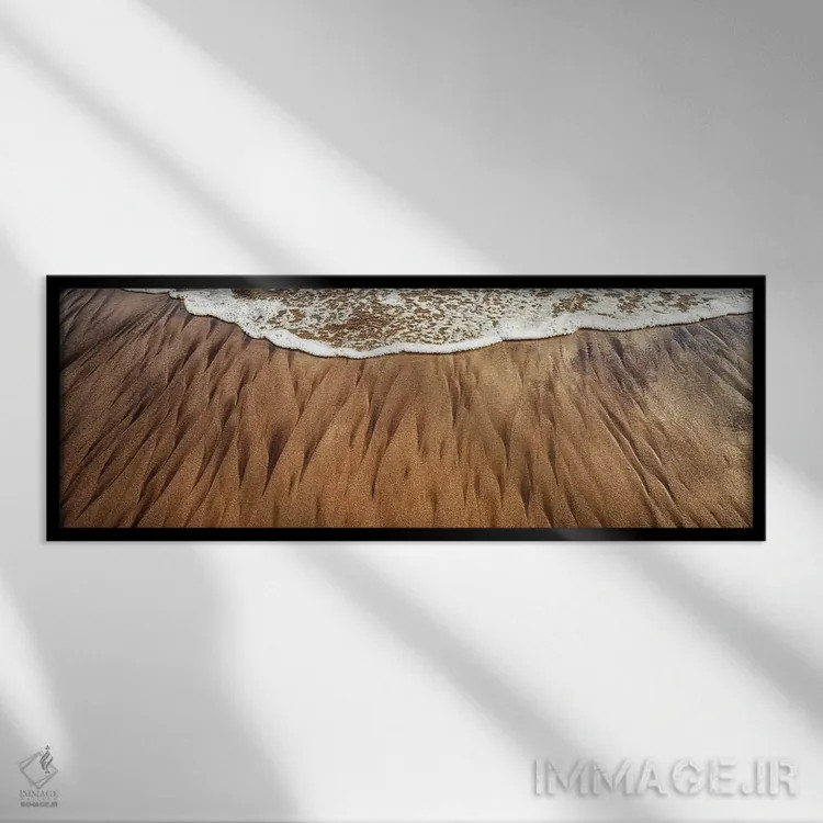 تابلو نقش ساحلی اثر دنیس فراتس - نمای قابدار مشکی