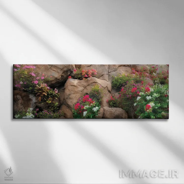 تابلو دیوار گلدار اثر دنیس فراتس - نمای روبهرو روی دیوار