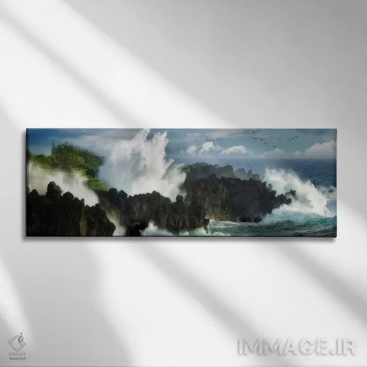 تابلو خشم اقیانوس اثر دنیس فراتس - نمای روبهرو روی دیوار