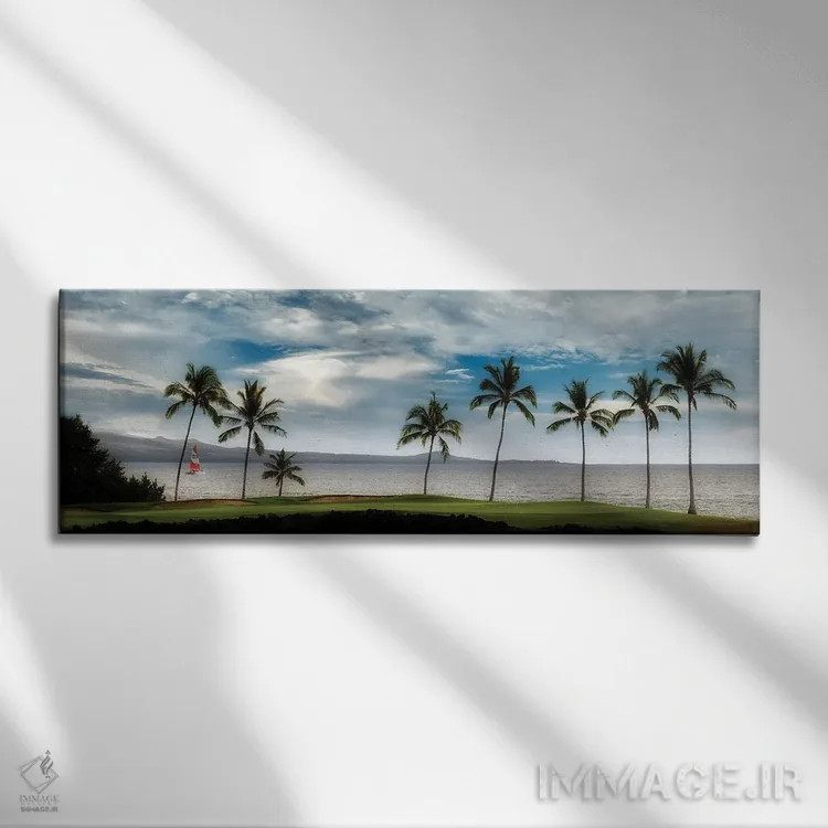 تابلو اولین قایقرانی اثر دنیس فراتس - نمای روبهرو روی دیوار