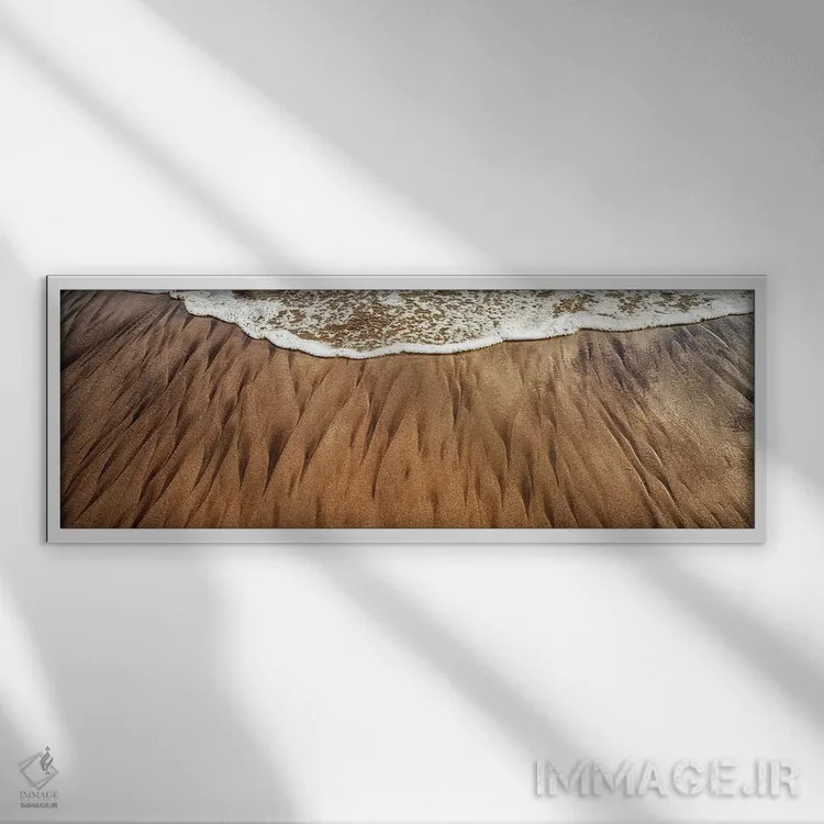 تابلو نقش ساحلی اثر دنیس فراتس - نمای قابدار سفید