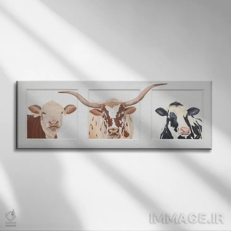 تابلو دوستان مزرعه اثر دایان فیفر - نمای روبهرو روی دیوار