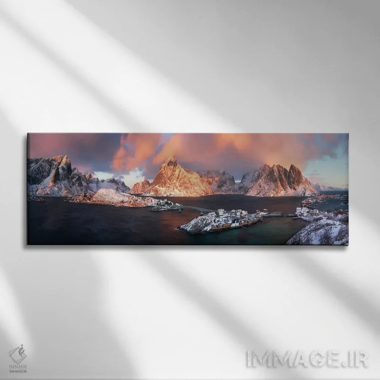 تابلو پانورامای طلوع زمستانی در ساکریسوی اثر دنیل گاستاگر - نمای روبهرو روی دیوار