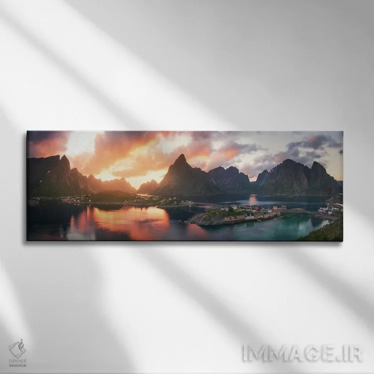 تابلو پانورامای غروب تابستانی در ساکریسوی اثر دنیل گاستاگر - نمای روبهرو روی دیوار
