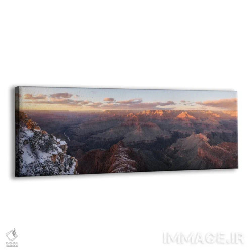 تابلو پانورامای غروب گرند کنیون (آریزونا) اثر دنیل گاستاگر - نمای پرسپکتیو محصول
