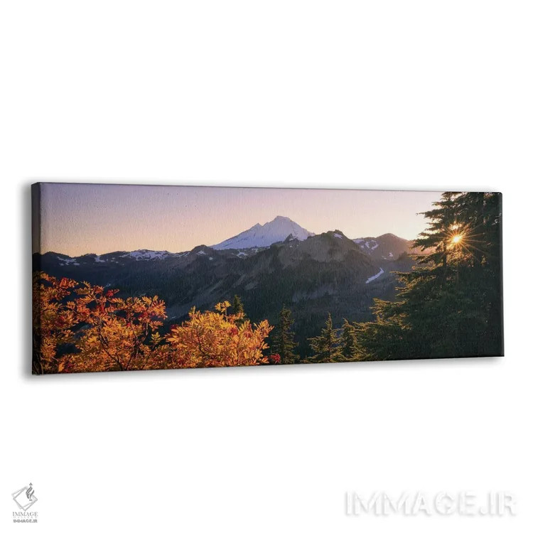 تابلو پانورامای پاییزی کوه بیکر اثر دنیل گاستاگر - نمای پرسپکتیو محصول