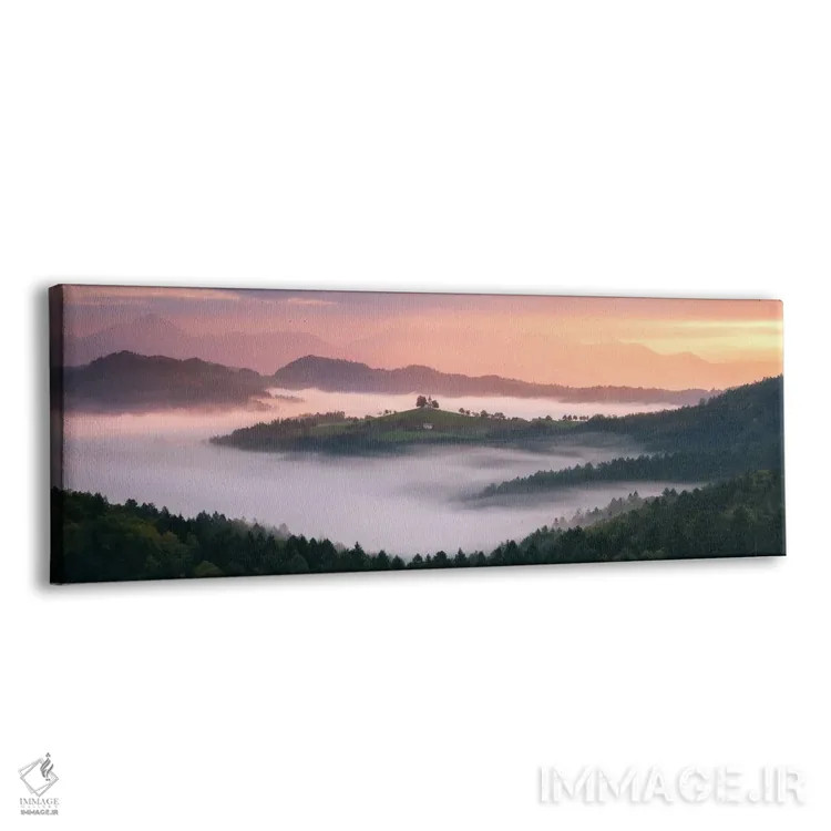 تابلو طلوع طلایی پاییزی در تپههای اسلوونی اثر دنیل گاستاگر - نمای پرسپکتیو محصول