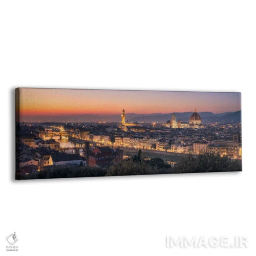 تابلو آخرین نور بر فراز فلورانس (ایتالیا) اثر دنیل گاستاگر - نمای پرسپکتیو محصول
