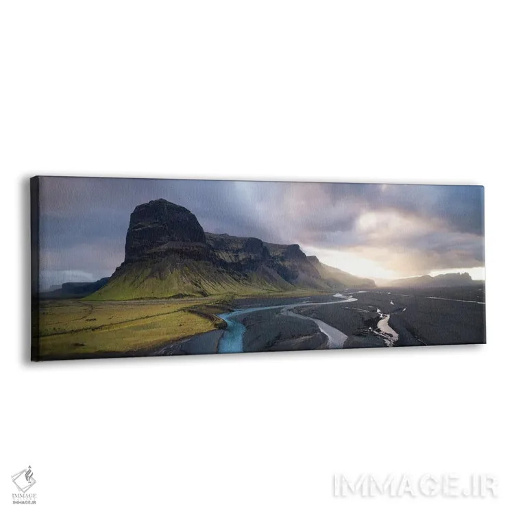 تابلو غروب بارانی بر فراز ایسلند اثر دنیل گاستاگر - نمای پرسپکتیو محصول