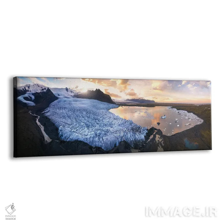 تابلو پانورامای باشکوه یخچال در ایسلند اثر دنیل گاستاگر - نمای پرسپکتیو محصول