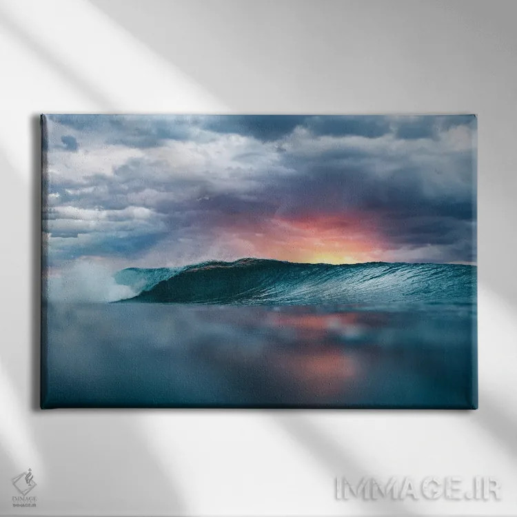 تابلو طوفان طلوع اثر هانا پریویت - نمای روبهرو روی دیوار