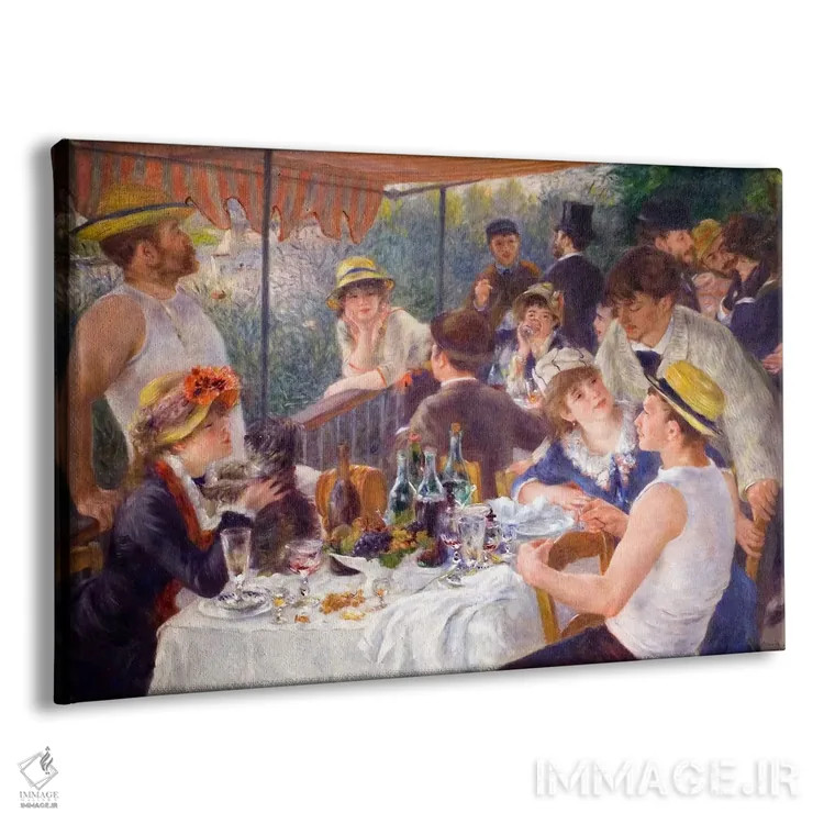 تابلو ناهار قایقرانان (۱۸۸۱) اثر پیر-اوگوست رنوار - نمای پرسپکتیو محصول