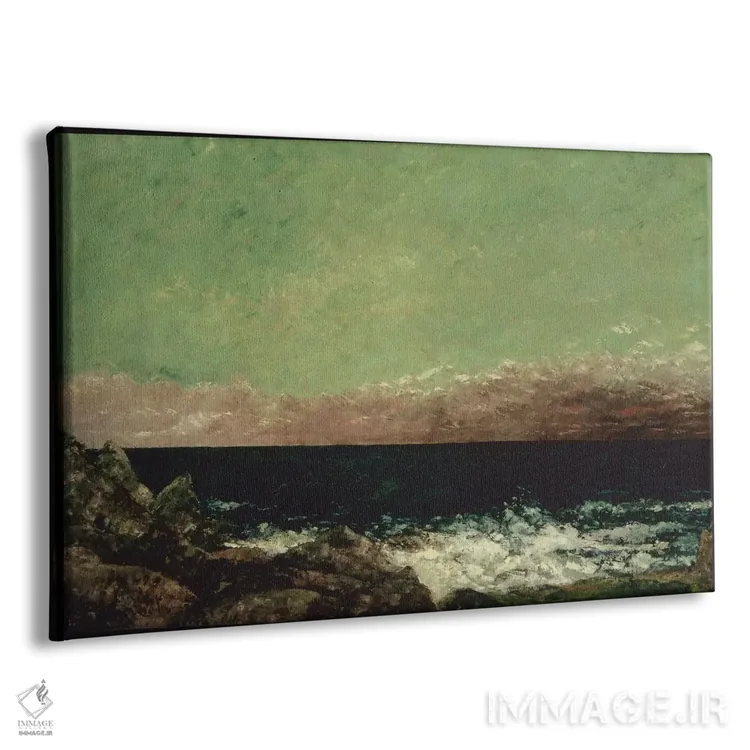 تابلو مدیترانه اثر گوستاو کوربه - نمای پرسپکتیو محصول