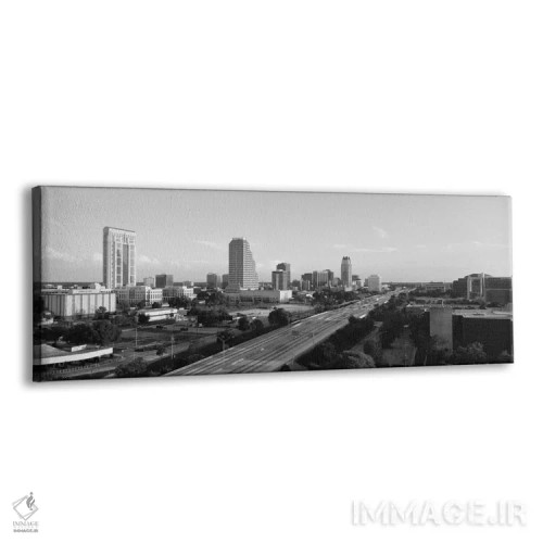 تابلو نمای پانورامای آسماننمای اورلاندو (سیاه و سفید) اثر هنرمند ناشناس - نمای پرسپکتیو محصول