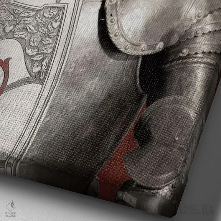 تابلو ویلیام، گرگ اثر فایو بای فایو کالکتیو - نمای نزدیک بافت بوم