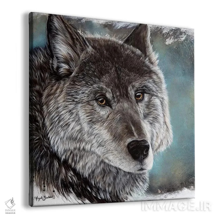 تابلو گرگ وفادارِ معنوی اثر آنجلا بادن - نمای پرسپکتیو محصول