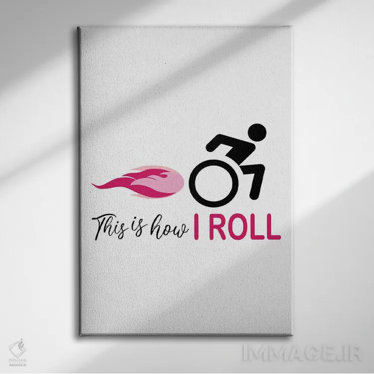 تابلو من صورتی میغلتانم اثر آلیسا بانتا - نمای روبهرو روی دیوار