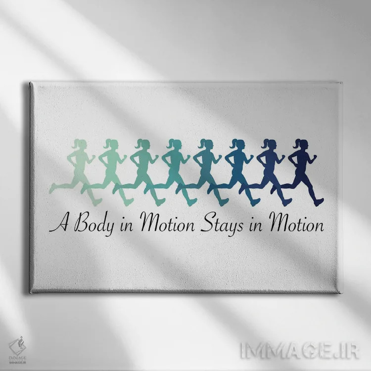 تابلو بدن در حرکت اثر آلیسا بانتا - نمای روبهرو روی دیوار