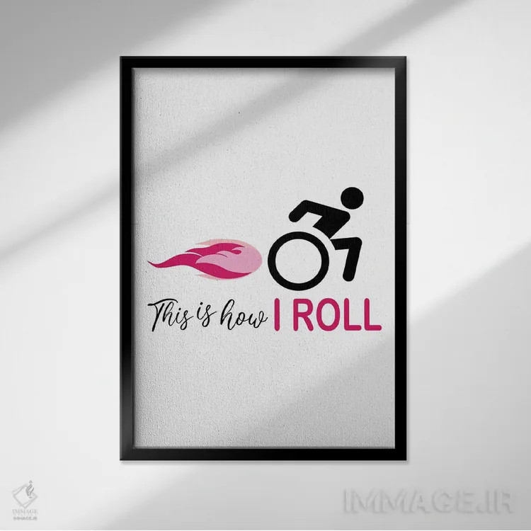 تابلو من صورتی میغلتانم اثر آلیسا بانتا - نمای قابدار مشکی