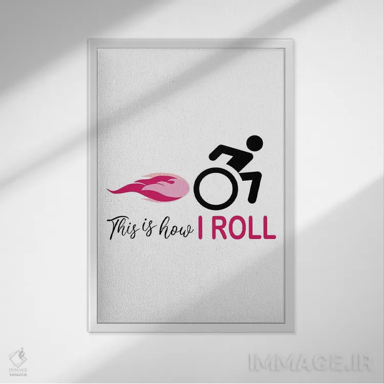 تابلو من صورتی میغلتانم اثر آلیسا بانتا - نمای قابدار سفید