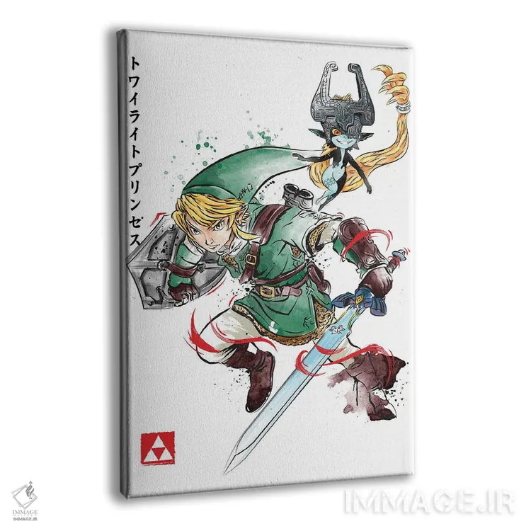 تابلو گرگ گرگومیش (آبرنگ) اثر آنتونیو کامارنا - نمای پرسپکتیو محصول