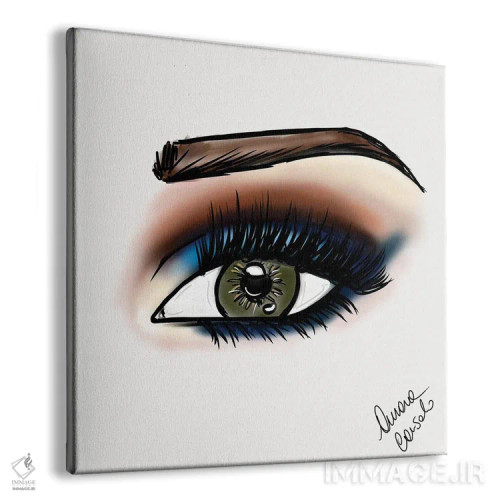 تابلو چشمهای آبی اثر آتلیه کنسولو (استودیو هنری) - نمای پرسپکتیو محصول