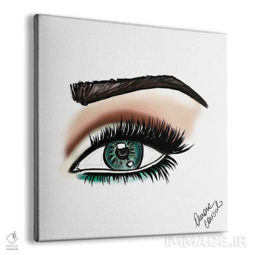 تابلو چشمهای سبز اثر آتلیه کنسولو (استودیو هنری) - نمای پرسپکتیو محصول
