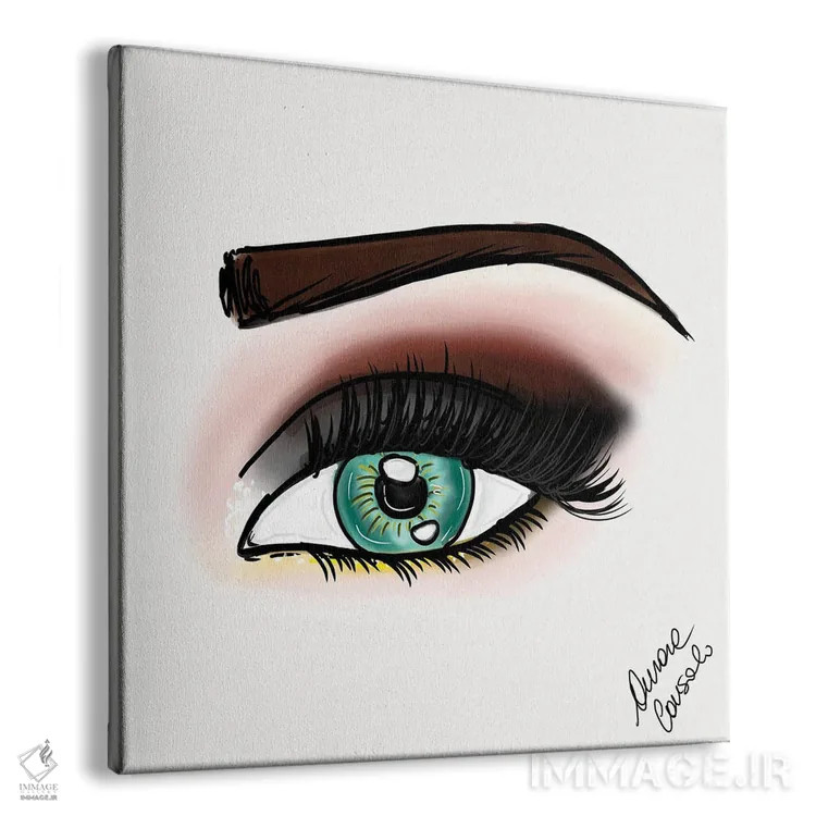 تابلو آرایش چشم اسموکی اثر آتلیه کنسولو (استودیو هنری) - نمای پرسپکتیو محصول