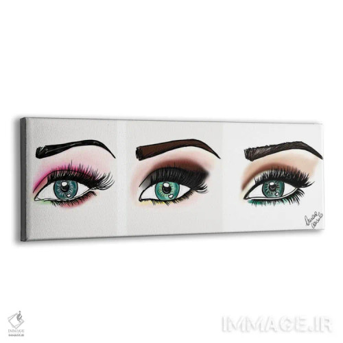 تابلو چشمها اثر آتلیه کنسولو (استودیو هنری) - نمای پرسپکتیو محصول