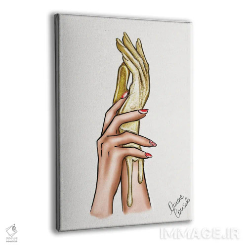 تابلو غرق در طلا (در زیبایی فراوان) اثر آتلیه کنسولو (استودیو هنری) - نمای پرسپکتیو محصول