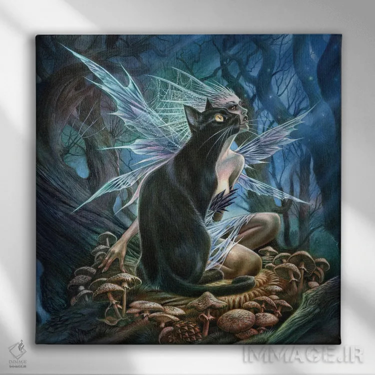 تابلو همراه جن و پری اثر آلکمی انگلند (استودیو هنری انگلیسی) - نمای روبهرو روی دیوار