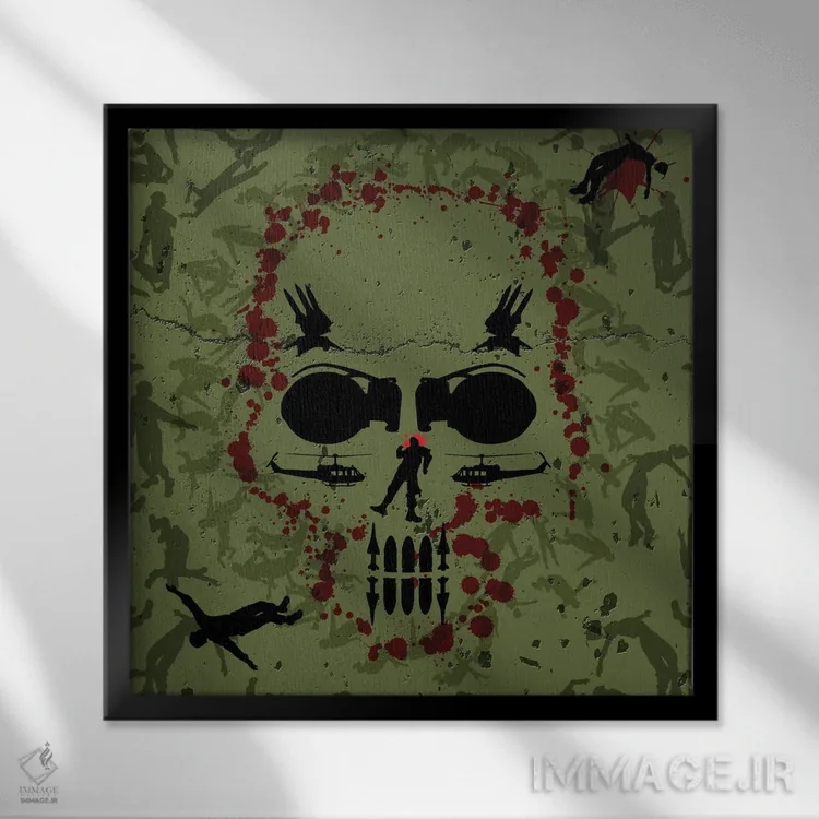 تابلو تعداد اجساد اثر آلکمی انگلند (استودیو هنری انگلیسی) - نمای قابدار مشکی