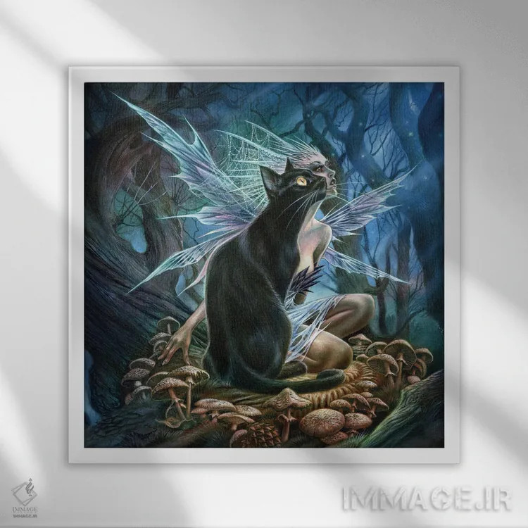 تابلو همراه جن و پری اثر آلکمی انگلند (استودیو هنری انگلیسی) - نمای قابدار سفید