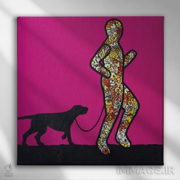 تابلو این منم، پرده ۳۰ اثر آموغ کاتیایان - نمای روبهرو روی دیوار