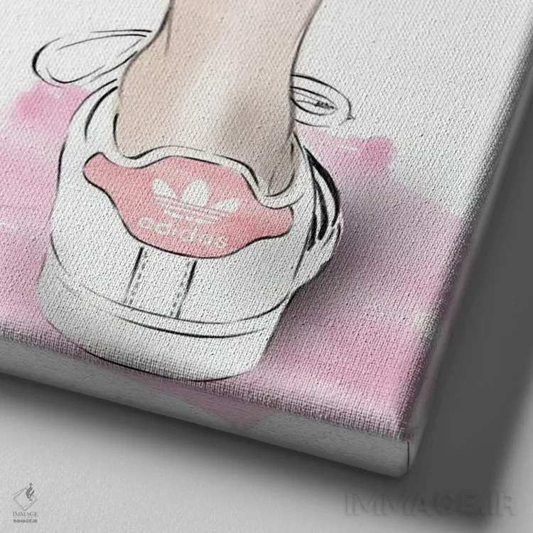 تابلو مهم نیست اثر آگاتا سدراک - نمای نزدیک بافت بوم