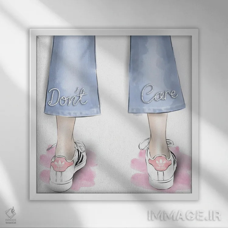 تابلو مهم نیست اثر آگاتا سدراک - نمای قابدار سفید