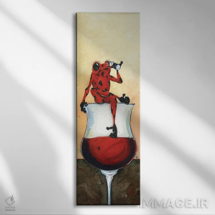 تابلو دختر شاد اثر بارتون دگراف - نمای روبهرو روی دیوار