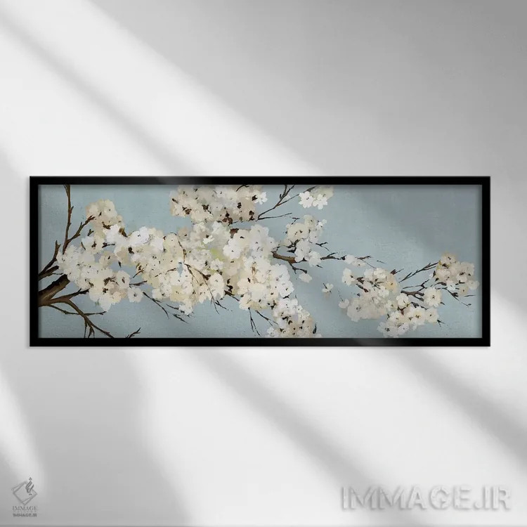 تابلو کیمونو I اثر آسیا جنسن - نمای قابدار مشکی