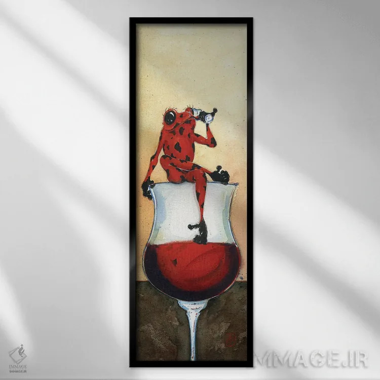 تابلو دختر شاد اثر بارتون دگراف - نمای قابدار مشکی