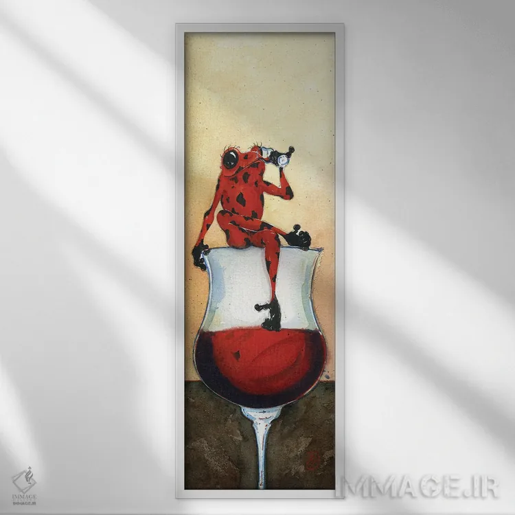 تابلو دختر شاد اثر بارتون دگراف - نمای قابدار سفید