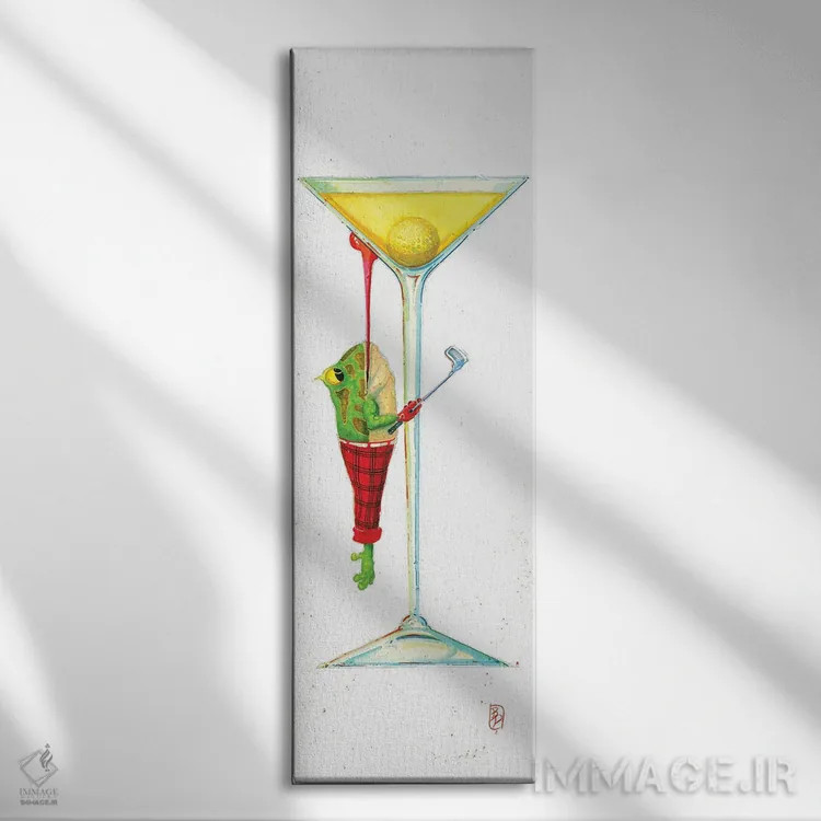 تابلو گرفتمش اثر بارتون دگراف - نمای روبهرو روی دیوار