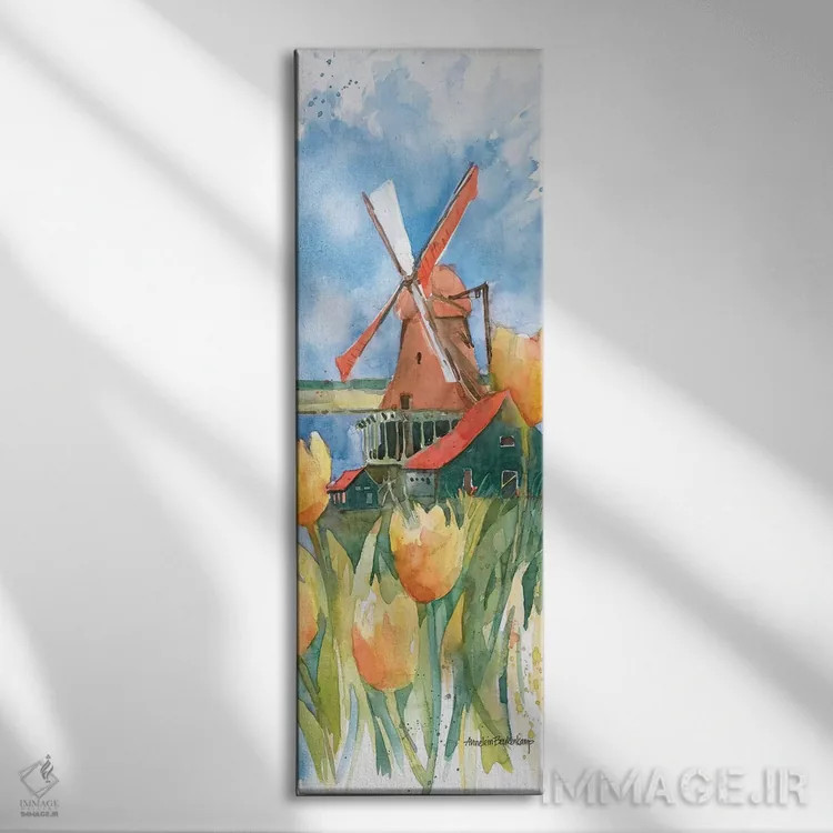 تابلو تصویر کوچک هلندی اثر آنلاین بوکنکمپ - نمای روبهرو روی دیوار