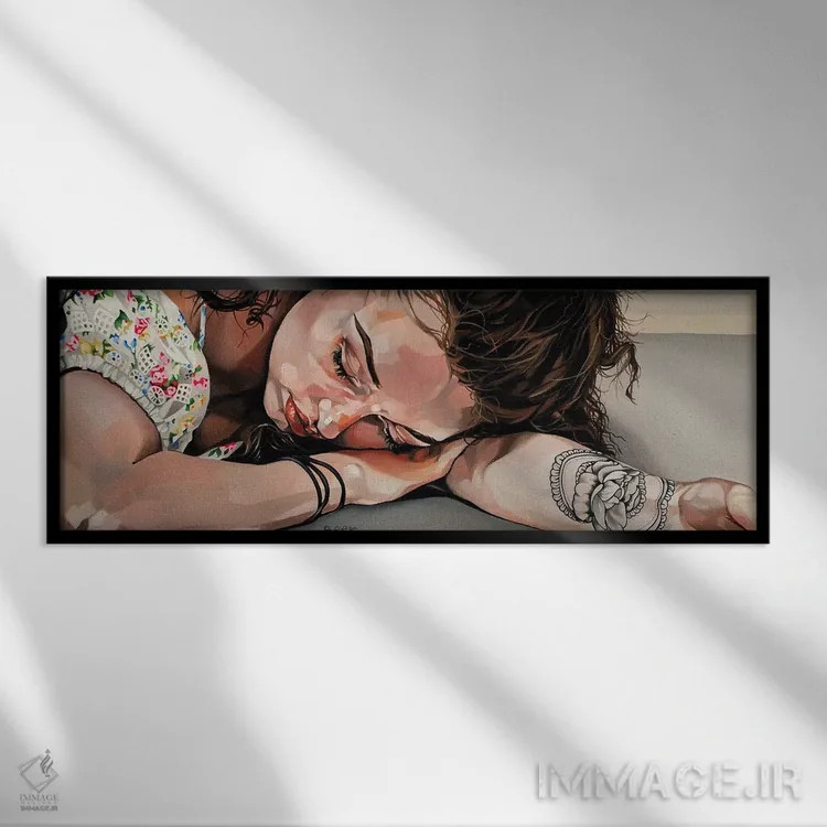 تابلو شماره یک اثر جو بیر - نمای قابدار مشکی