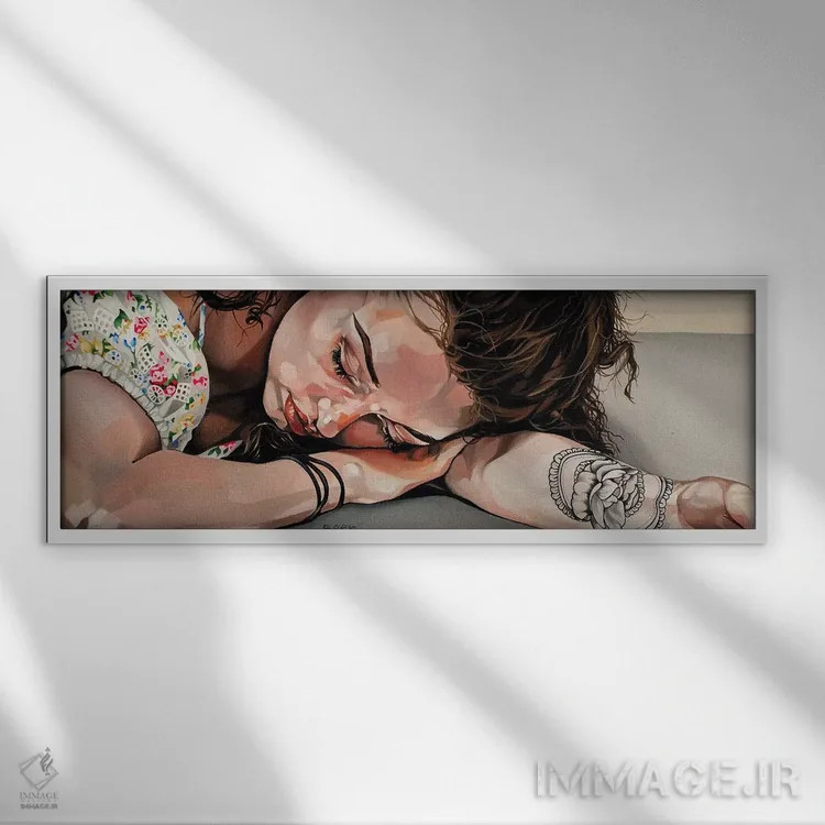 تابلو شماره یک اثر جو بیر - نمای قابدار سفید