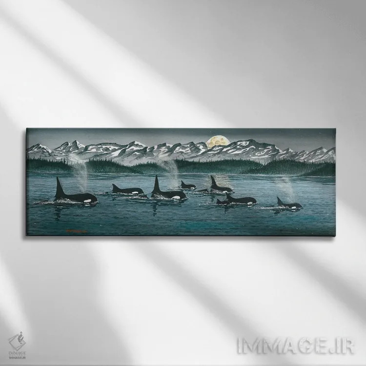 تابلو حرکت ماهانه اثر دیو بارتولت - نمای روبهرو روی دیوار